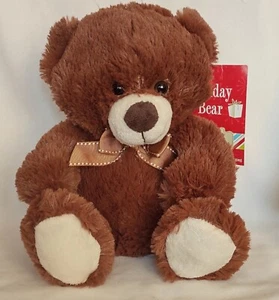 Best Made Toys 10" Brown Teddy Bear Holiday Plush Stuffed Animal NWT - Picture 1 of 12