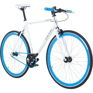 Galano Blade 28" Singlespeed Bike Erwachsenen Fahrrad Fixie weiß/blau 53cm - Bild 1 von 8