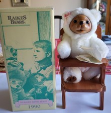RAIKES BEARS "LISA MARIE WITH HIGH CHAIR" Nursery Miniatures