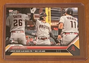 2023 TOPPS NOW #411 CORBIN CARROLL - 1/1 GOLD PARALLEL - Picture 1 of 2