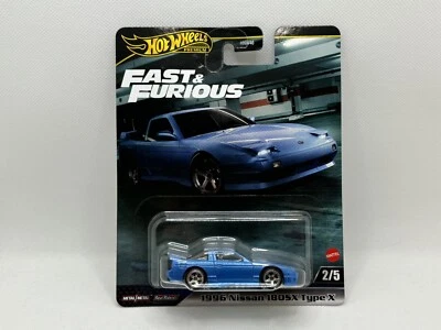 Hot Wheels Premium FAST & FURIOUS Mix 4 1996 Nissan 180SX Type X New 2024 - Image 1 of 4