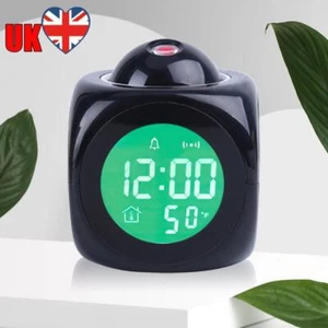 Creative Projection Clock LED Electronic Alarm Clock for Home Decoration (Black) - Picture 1 of 12