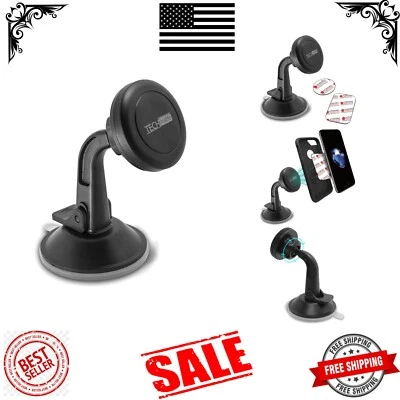 Universal Magnetic Dashboard Phone Holder for All Smartphones – Portable Design - Image 1 of 4