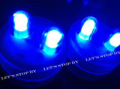 25 SUPER Bright Dual LED Tea Light Submersible Floralyte Party Wedding Decorate - Image 1 of 2