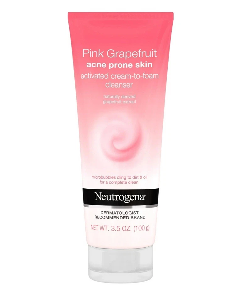 Neutrogena Pink Grapefruit Acne Prone Skin Cleanser 3.5 oz NEW SEALED - Image 1 of 1