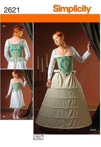 Simplicity 2621 U5 Misses Costumes Plus Size 16-18-20-22-24 Uncut Tissue FF - Picture 1 of 3