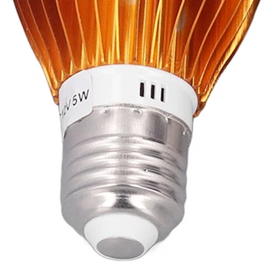 E27 Ball Bulb Spiral LED Solar White Light For Camping Tent 12V 5W With 3mete UK - Image 1 of 4