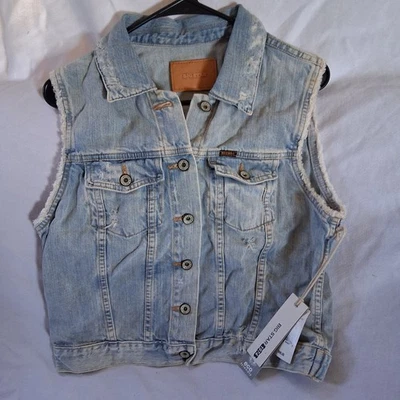 Nuevo con etiquetas Chaleco Vaquero Big Star Hampton Azul Envejecido Talla XL $98 P1008 Foto 1 de 4