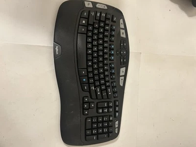 Teclado ergonómico inalámbrico Logitech K350 (Y-RBN90) Comfort Wave con UNIFY USB Foto 1 de 4