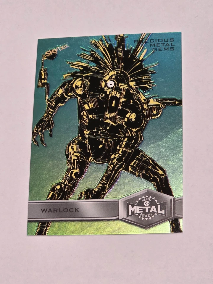 2020 Upper Deck Marvel X-Men Precious Metal Gems PMG Green Warlock /10 Marvel - Image 1 of 2