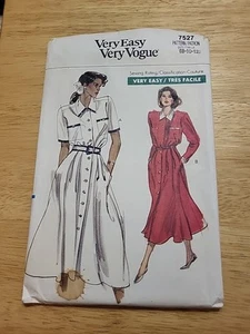 Vintage Vogue Pattern 7527 Misses Top & Skirt Size 8-12 BUST 31.5" 34" Uncut FF - Picture 1 of 3
