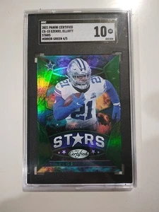 Espejo verde certificado Panini CS-15 Ezekiel Elliott Stars 2021 4/5 SGC 10 - Imagen 1 de 4