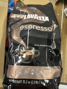 Lavazza Caffe Espresso Whole Bean Coffee Blend Medium Roast 2.2-Pound Bag Pack W - Picture 1 of 4