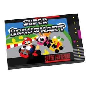 Super Brickio Kart Video Game Cover (2x3 Tile) made using LEGO part - B3 Customs - Picture 1 of 1