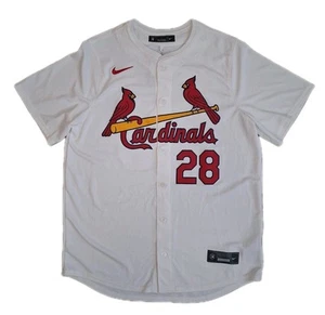Camiseta Nike Auténtica Cardenales de San Luis #28 Nolan Arenado Para Hombres Grande Blanca Nueva con Etiquetas - Imagen 1 de 5