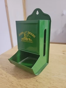 JOHN DEERE Metal Match Box Holder Licensed Product 6" Tall X 3" Wide. - Picture 1 of 8