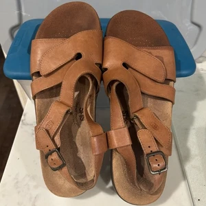 SAS Shoes Huggy Sandals - Adjustable Caramel Tripad Comfort Brown Women Size 12M - Picture 1 of 6