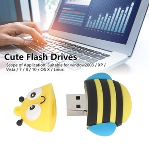 USB Flash Drive Optional Storage Bee Shape USB For Store Transfe FY - Afbeelding 1 van 46