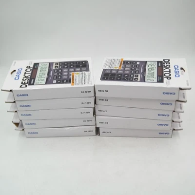 x10 NEW Casio DJ-120D LARGE Display Check Correct Electronic Desktop Calculator. - Image 1 of 4
