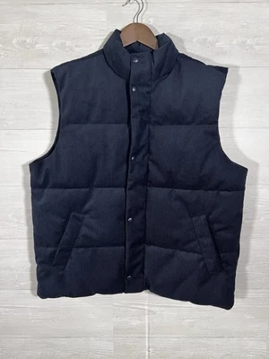 Novo com etiquetas Old Navy Colete Masculino Grande Azul Veludo Macio Zíper Completo e Snap - Imagem 1 de 4