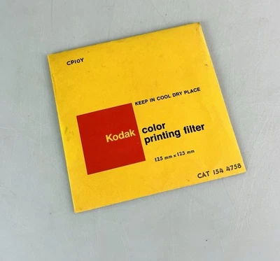 Kodak CP10Y Color Printing Gelatin Filter - 5" Square  - New CAT 154 4758 - Image 1 of 2