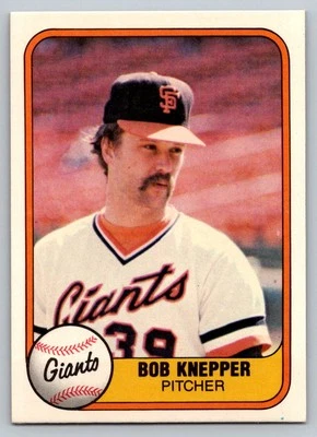 1981 Fleer #447 Bob Knepper San Francisco Giants - Image 1 of 2