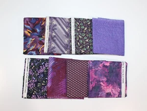 4 Yards Assorted Cotton Fabric   1/2 Yard Cuts - 8 Prints- Fabric Bundle-115 - Picture 1 of 2