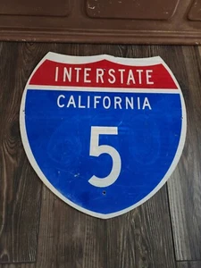 California Interstate 5 Sign 24” X 24” W/ Authentic Stamp! Golden State Freeway - Picture 1 of 3