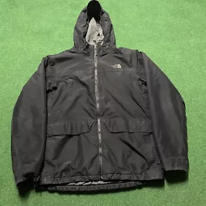 Vintage The North Face Jacket Mens L Black Fleece Liner HyVent 3 In 1 Coat - Picture 1 of 10