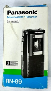 Vintage Panasonic Microcasette Portable Handheld Recorder Model# RN-89 (1980s) - Picture 1 of 9