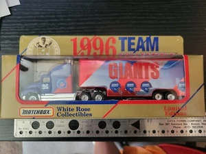Camión de equipo fundido a presión New York Giants 1996 edición limitada 1/80 Fleer White Rose - Imagen 1 de 2
