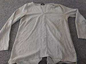 Jones New York top Medium Gray pullover womens designer classic stretch - Picture 1 of 11