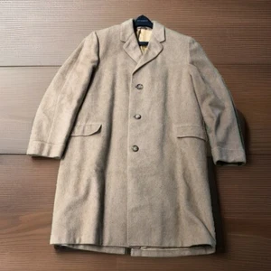 Vintage Men's Austria Union Made 100% Camel Hair Wool Coat 70’s - Picture 1 of 15