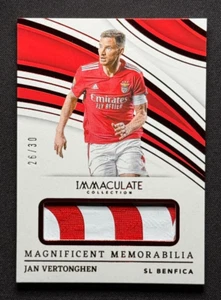 Jan Vertonghen 💥⚽ MAGNIFICENT PATCH RUBY /30 MATCH-WORN! 2024 Panini Immaculate - Picture 1 of 4