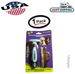 Pet Shedder Easy To Use De-Shedding Dogs & Cats Shedder Grooming Tool (1 Pack) - Picture 1 of 9