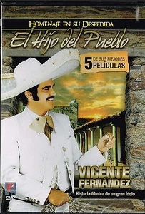 Vicente Fernandez 5 PELICULAS DVD NEW El Hijo del Pueblo Tu Camino y el Mio y ma - Imagen 1 de 2