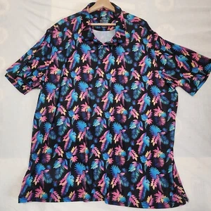 Performance Polo Anti-UV 4-Way Stretch Moisture Wicking Tropical Mens Size 4XL - Picture 1 of 4