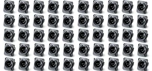 (50 PACK) NEUTRIK NC3MPP 3-Pin XLR Male Non-Latching D Type Panel Mount - Picture 1 of 1