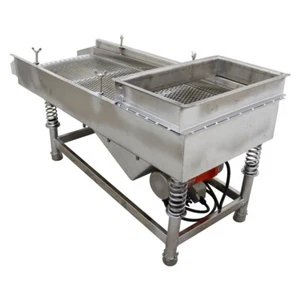 Electric Shaker 11.8x29.5in Stainless Steel Linear Vibrating Screen Sifter 7mm - Picture 1 of 21
