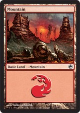 Mountain (242) - Foil ~ Lightly Played Scars of Mirrodin MTG Magic UltimateMTG L