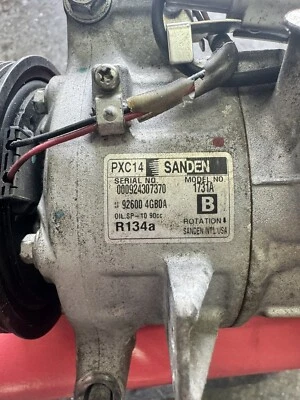 Infiniti Q50 2014 2015 3,7 L Reman aire acondicionado compresor 926004 GB0A Foto 1 de 3