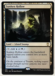 MTG Sunken Hollow (#431) Streets of New Capenna Commander-Regular-NM - Picture 1 of 2