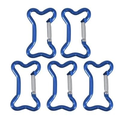 5Pcs Bone Shape Carabiner Clip Carabiner Keychains for Handbag Hardware - Image 1 of 4