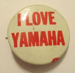 I Love Yamaha Pinback Button - Picture 1 of 3