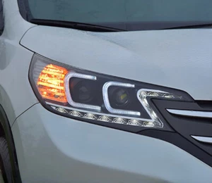 Headlights For     2012 2013 2014 Double Lens Beam Projector HID LED DRL - Picture 1 of 12