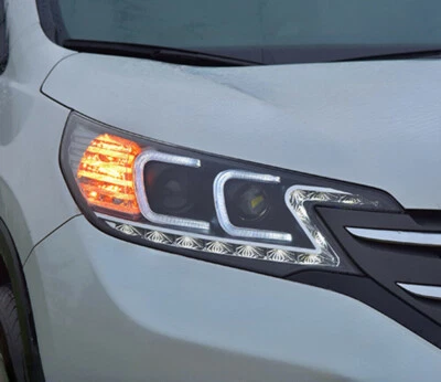 Headlights For     2012 2013 2014 Double Lens Beam Projector HID LED DRL - Image 1 of 4