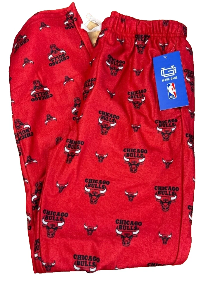 Parte inferior de pijama Ultra Game NBA Chicago Bulls Logo ropa de dormir mediana nueva con etiquetas Foto 1 de 4