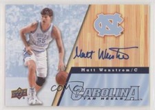 2010-11 UD North Carolina Basketball Auto Matt Wenstrom #61