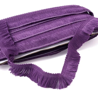 1 карта 25 мм полиэстер бахрома отделка ткани кружева отделки кисточки для шитья 27 ярдов - Изображение 1 из 2