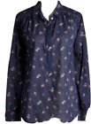 NWT Sundance Catalog 100% Cotton Navy Floral “Poppy Bloom Shirt” size L $98